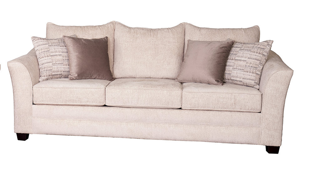 Mariano Italian Leather Furniture - Brevard Sofa in Cirrus Sand/Chantal Ash - 970-30