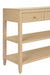 Worlds Away - Briar Three Drawer Console With Two Open Shelves in Natural Grasscloth - BRIAR NAT - GreatFurnitureDeal