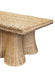 Worlds Away - Britney Rectangular Coffee Table in Natural Woven Rattan - BRITNEY - GreatFurnitureDeal