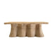Worlds Away - Britney Rectangular Coffee Table in Natural Woven Rattan - BRITNEY - GreatFurnitureDeal