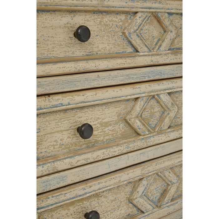 GJ Styles - Chest In Distressed Light Blue - BT11 - GreatFurnitureDeal