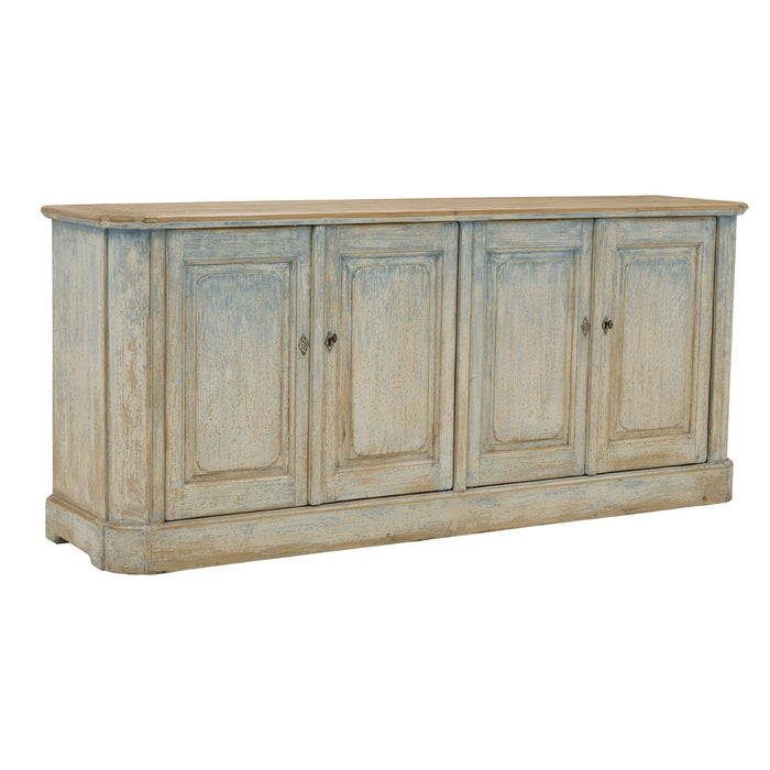 GJ Styles - Sideboard W/ 4 Doors In Distressed Blue - BT24 - GreatFurnitureDeal