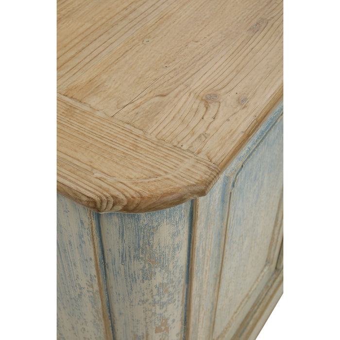 GJ Styles - Sideboard W/ 4 Doors In Distressed Blue - BT24 - GreatFurnitureDeal
