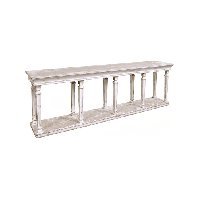 GJ Styles - Console With Shelf In Antique White - BT47 - GreatFurnitureDeal
