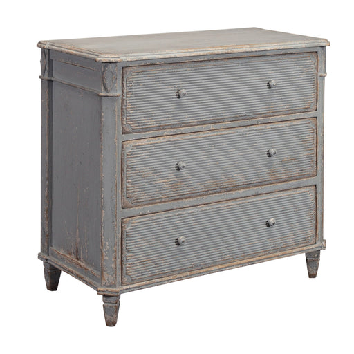 GJ Styles - Three Drawer Chest In Distressed Blue - BT54 - GreatFurnitureDeal