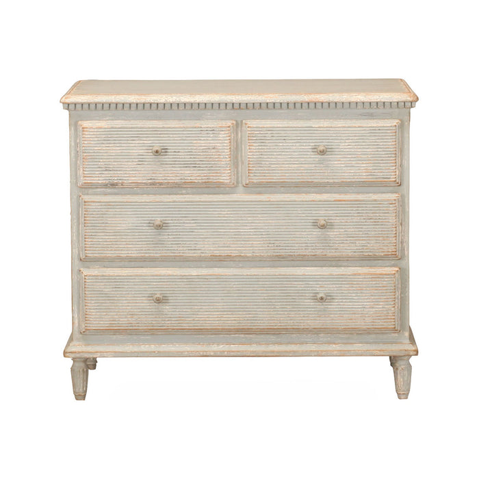 GJ Styles - Two Over Two Chest In Distressed Blue - BT67 - GreatFurnitureDeal