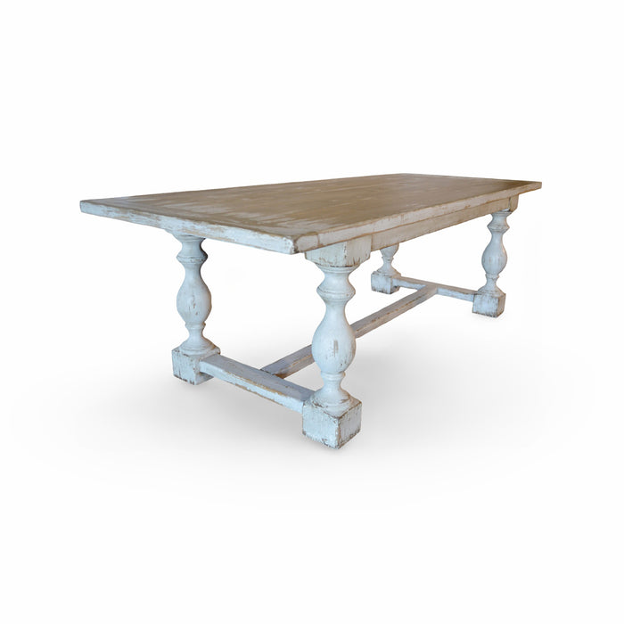 GJ Styles - Dining Table In Distressed Antique White - BT71 - GreatFurnitureDeal