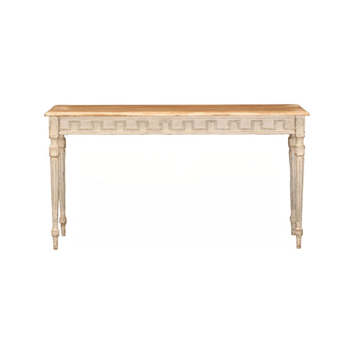 GJ Styles - Small Console Distressed Antique White - BT74 - GreatFurnitureDeal