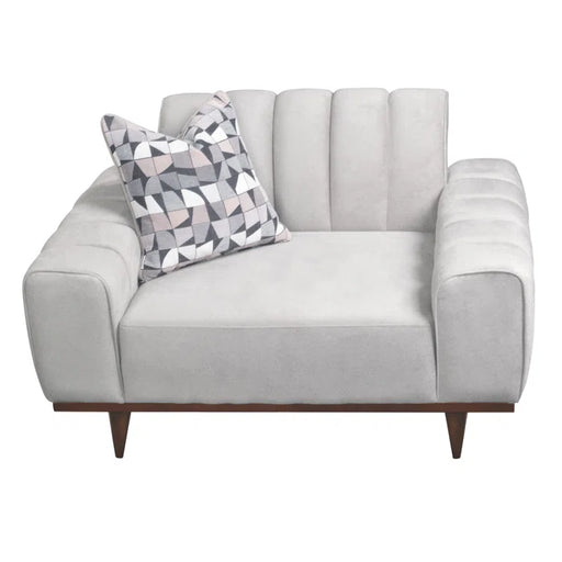 AICO Furniture - Balboa"Chair and a Half in Warm Walnut - LFR-BLBA838-SHL-218 - GreatFurnitureDeal