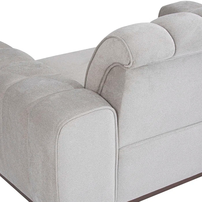 AICO Furniture - Balboa"Chair and a Half in Warm Walnut - LFR-BLBA838-SHL-218