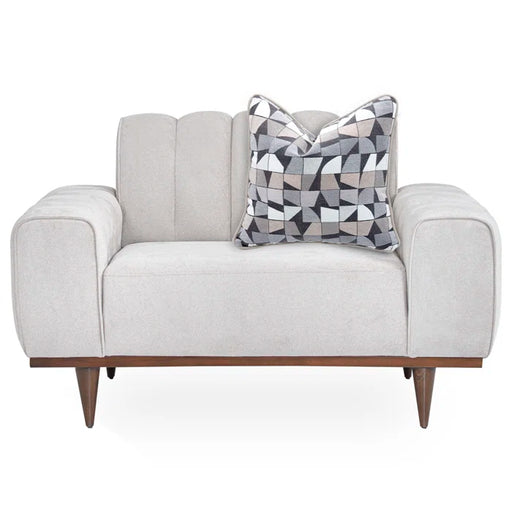 AICO Furniture - Balboa"Chair and a Half in Warm Walnut - LFR-BLBA838-SHL-218 - GreatFurnitureDeal