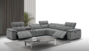 J&M Furniture - Beaumont Dark Gray Leather Sectional - 176652-DG - GreatFurnitureDeal
