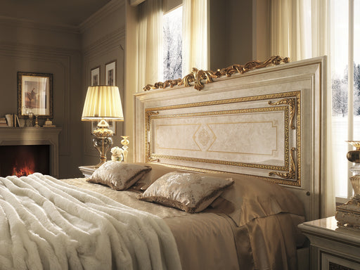 ESF Furniture - Leonardo King Bed w/Top Crown - LEONARDOKING - GreatFurnitureDeal