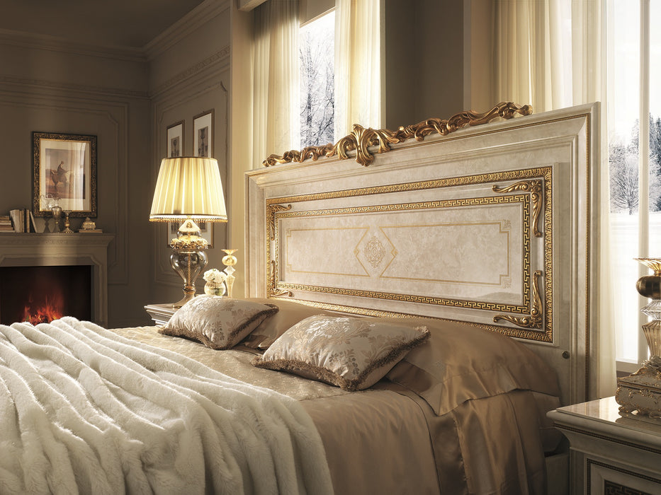 ESF Furniture - Leonardo King Bed w/Top Crown - LEONARDOKING