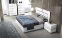 ESF Furniture - Athena 6 Piece King Size Bedroom Set in White Lacquer - ATHENA-K-6SET - GreatFurnitureDeal