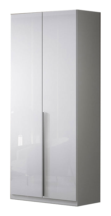 ESF Furniture - Athena 2 Door Wardrobe in White Lacquer - ATHENA-DOOR - GreatFurnitureDeal