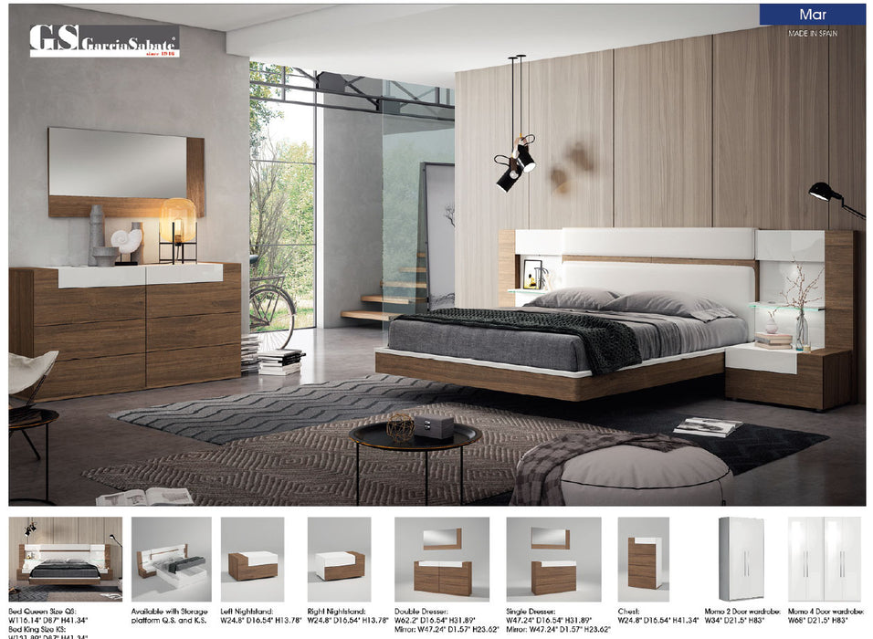 ESF Furniture - Mar Queen Size Bed - MAR-QUEEN