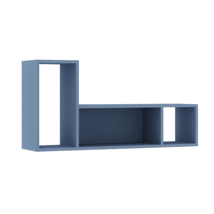 ESF Furniture - Jazz 4 Piece Kids Bedroom Set in Oak Blue - JAZZ-BED-4SET - GreatFurnitureDeal