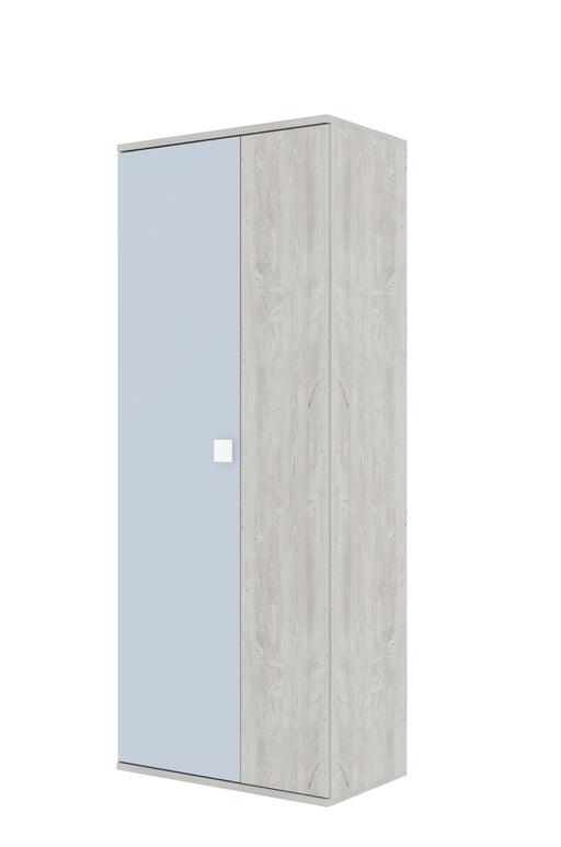ESF Furniture - Jazz 2 Door Wardrobe in Oak White - JAZZ-WHITE-DOOR - GreatFurnitureDeal