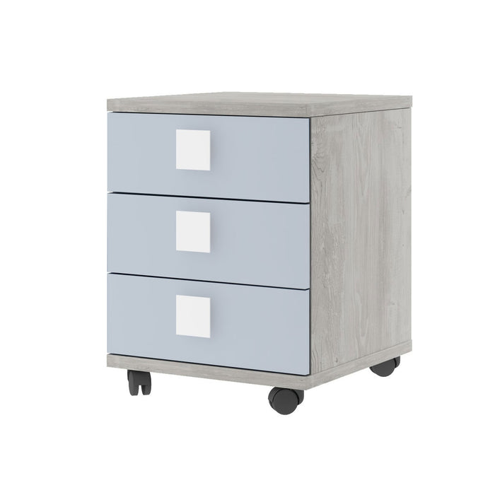 ESF Furniture - Jazz 2 Piece Single Bedroom Set in Oak White - JAZZ-WHITE-2SET - GreatFurnitureDeal