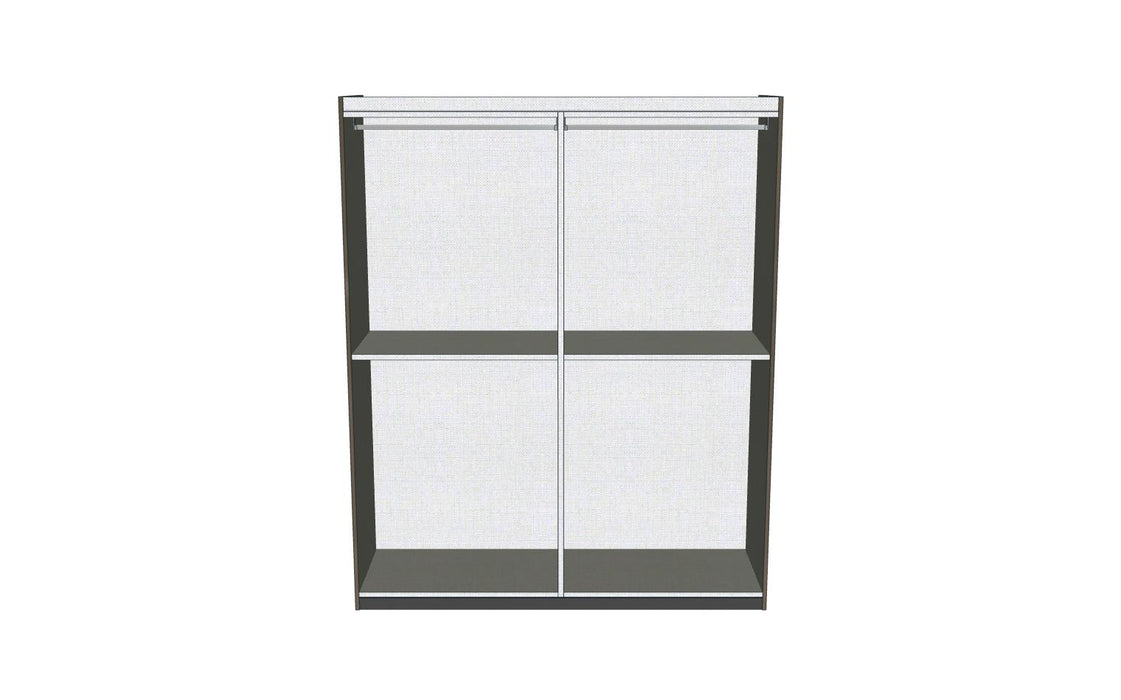 ESF Furniture - Dama Bianca 4 Doors Wardrobe w/2 Mirrors - DAMABIANCA4DWB - GreatFurnitureDeal