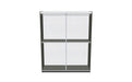 ESF Furniture - Dama Bianca 4 Doors Wardrobe w/2 Mirrors - DAMABIANCA4DWB - GreatFurnitureDeal