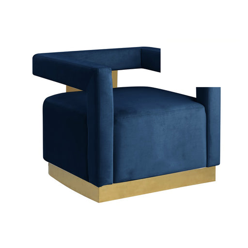 Mariano Furniture - HX12 Accent Chair in Navy Blue - BM-HX12-BLUE - GreatFurnitureDeal