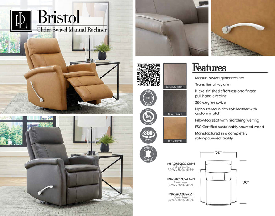 Parker Living - Bristol Power Recliner in Raven (Set of 2) - MBRS#812GS-2-RAVN - GreatFurnitureDeal
