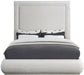 Meridian Furniture - Brooke Cream Linen Textured Fabric Upholstered Queen Bed - BrookeCream-Q - GreatFurnitureDeal