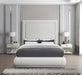 Meridian Furniture - Brooke Cream Linen Textured Fabric Upholstered Queen Bed - BrookeCream-Q - GreatFurnitureDeal