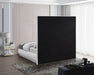 Meridian Furniture - Brooke Cream Linen Textured Fabric Upholstered Queen Bed - BrookeCream-Q - GreatFurnitureDeal