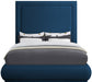 Meridian Furniture - Brooke Navy Linen Textured Fabric Upholstered King Bed - BrookeNavy-K - GreatFurnitureDeal