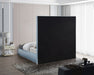 Meridian Furniture - Brooke Light Blue Linen Textured Fabric Upholstered King Bed - BrookeSkyBlu-K - GreatFurnitureDeal