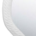 Worlds Away - Round Metal Mirror With Organic Textured Matte White Frame - CADENCE WH - GreatFurnitureDeal