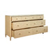 Worlds Away - Carnegie Seven Drawer Chest in Natural Glasscloth - CARNEGIE NAT - GreatFurnitureDeal