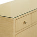 Worlds Away - Carnegie Seven Drawer Chest in Natural Glasscloth - CARNEGIE NAT - GreatFurnitureDeal