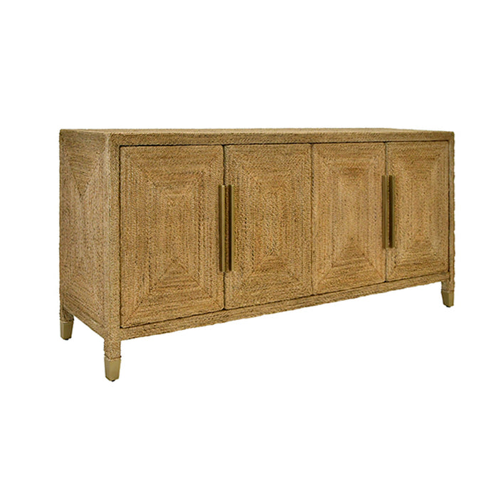Worlds Away - Casey 4 Door Buffet in Wraped Rope - CASEY - GreatFurnitureDeal
