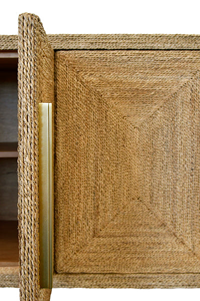 Worlds Away - Casey 4 Door Buffet in Wraped Rope - CASEY - GreatFurnitureDeal