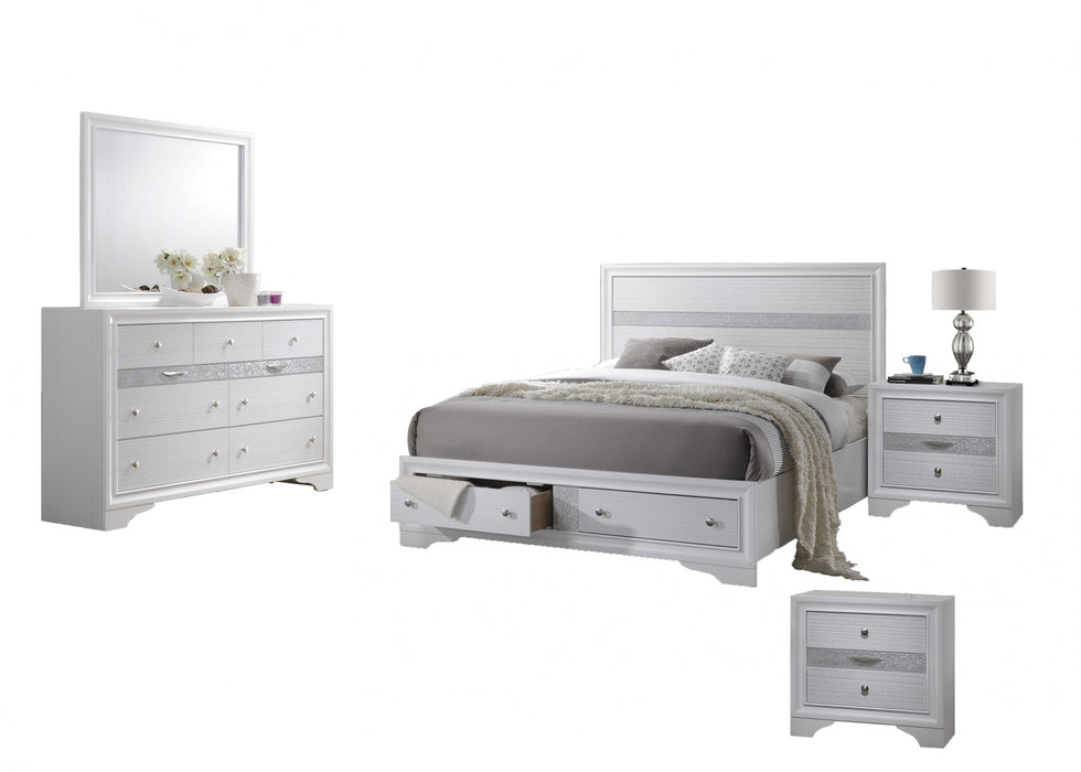 Mariano Furniture - Catherine 5 Piece Full Size Bedroom Set - BQ-CATH-F4C - GreatFurnitureDeal