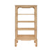Worlds Away - Ming Style Etagere In Woven Rattan - CAVALIER - GreatFurnitureDeal