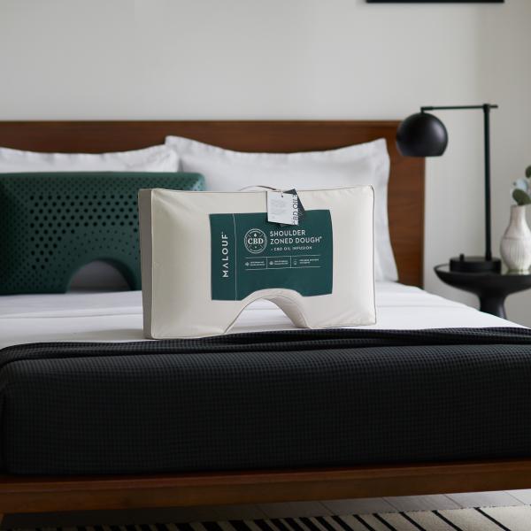 Malouf - Shoulder Zoned Dough™ + CBD Oil Pillow - GreatFurnitureDeal
