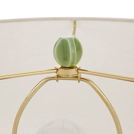 Worlds Away - Cece Scalloped Ceramic Table Lamp in Celadon Green Glaze - CECE GR - GreatFurnitureDeal