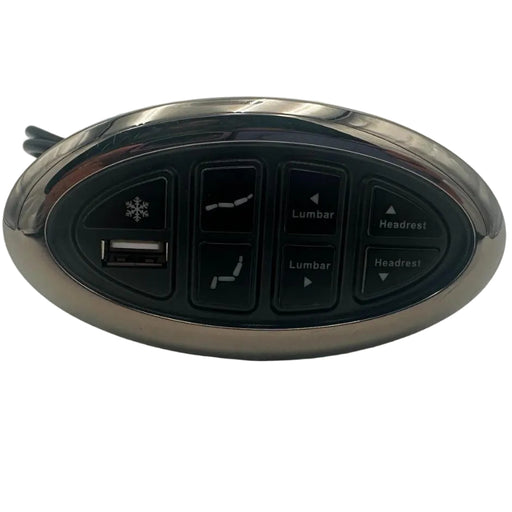 OKIN- Replacement Button W/ Headrest, Footrest, Lumbar & USB -JLDK.15.07.02 - GreatFurnitureDeal