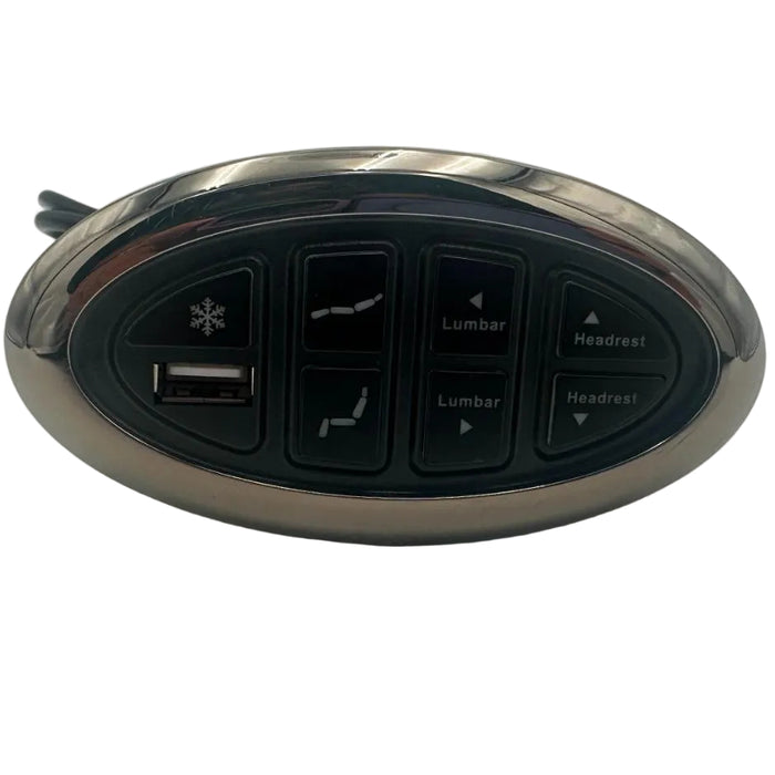 OKIN- Replacement Button W/ Headrest, Footrest, Lumbar & USB -JLDK.15.07.02 - GreatFurnitureDeal
