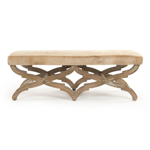 Zentique - Cow Hide Bench - CF163 E272 Cow B - GreatFurnitureDeal