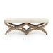 Zentique - Cow Hide Bench - CF163 E272 Cow W - GreatFurnitureDeal