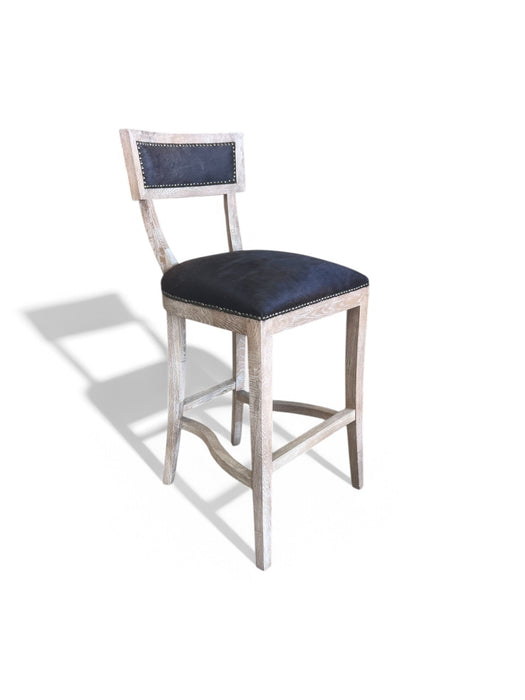 Zentique - Carvell Cowhide Bar/ Counter Stool - CF282-35 Bar E272 Cow BL