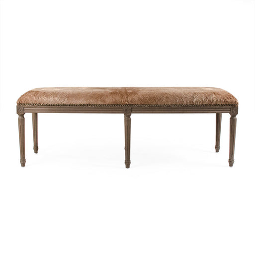 Zentique - Cow Hide Bench - CFH034-3 E255-3 Cow B - GreatFurnitureDeal