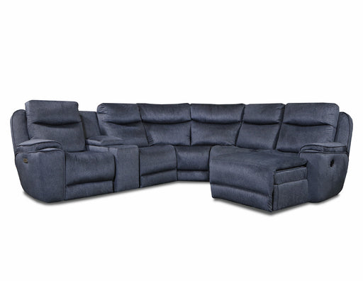 Southern Motion - Show Stopper 6 Piece Power Headrest Sectional Sofa in Charcoal - 736-05P-90P-84-80-47-06P - GreatFurnitureDeal