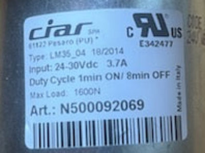 Ciar Linear Actuator Motor for Power Recliners and Lift Chairs - LM35_04 / N500092069 - GreatFurnitureDeal